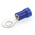 TE Connectivity, PLASTI-GRIP Insulated Crimp Ring Terminal, M4 Stud Size, 1mm² to 2.6mm² Wire Size, Blue