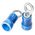 TE Connectivity, PLASTI-GRIP Insulated Crimp Ring Terminal, M3.5 Stud Size, 1mm² to 2.6mm² Wire Size, Blue