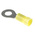 TE Connectivity, PLASTI-GRIP Insulated Crimp Ring Terminal, M6 Stud Size, 2.6mm² to 6.6mm² Wire Size, Yellow