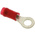 TE Connectivity, PIDG Insulated Ring Terminal, M4 Stud Size, 0.26mm² to 1.65mm² Wire Size, Red