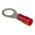 RS PRO Insulated Ring Terminal, 6.5mm Stud Size, 0.5mm² to 1.5mm² Wire Size, Red