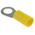 RS PRO Insulated Ring Terminal, 6.5mm Stud Size, 2.5mm² to 6mm² Wire Size, Yellow