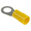 RS PRO Insulated Ring Terminal, 6.5mm Stud Size, 2.5mm² to 6mm² Wire Size, Yellow