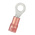 RS PRO Insulated Crimp Ring Terminal, M4.5 Stud Size, 0.5mm² to 1.5mm² Wire Size, Red