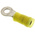 TE Connectivity, PIDG Insulated Ring Terminal, M4 Stud Size, 2.6mm² to 6.6mm² Wire Size, Yellow