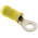TE Connectivity, PIDG Insulated Ring Terminal, M4 Stud Size, 2.6mm² to 6.6mm² Wire Size, Yellow