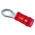 TE Connectivity, PIDG Insulated Ring Terminal, M4 Stud Size, 0.26mm² to 1.65mm² Wire Size, Red