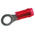 TE Connectivity, PIDG Insulated Ring Terminal, M4 Stud Size, 0.26mm² to 1.65mm² Wire Size, Red