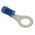 TE Connectivity, PIDG Insulated Ring Terminal, M6 Stud Size, 1mm² to 2.5mm² Wire Size, Blue