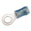 TE Connectivity, PIDG Insulated Ring Terminal, M5 Stud Size, 1mm² to 2.6mm² Wire Size, Blue