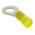 TE Connectivity, PLASTI-GRIP Insulated Ring Terminal, M6 Stud Size, 3mm² to 6mm² Wire Size, Yellow