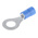 JST, FV Insulated Ring Terminal, 6mm Stud Size, 1mm² to 2.6mm² Wire Size, Blue