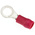 JST, R Insulated Ring Terminal, 5mm Stud Size, 0.25mm² to 1.65mm² Wire Size, Red