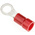 JST, R Insulated Ring Terminal, 4mm Stud Size, 0.25mm² to 1.65mm² Wire Size, Red