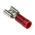 RS PRO Red Insulated Female Spade Connector, Receptacle, 6.3 x 0.8mm Tab Size, 0.5mm² to 1.5mm²