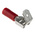 RS PRO Red Insulated Female Spade Connector, Piggyback Terminal, 6.35 x 0.8mm Tab Size, 0.5mm² to 1.5mm²