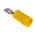 RS PRO Yellow Insulated Male Spade Connector, Tab, 6.35 x 0.8mm Tab Size, 2.5mm² to 6mm²
