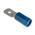 RS PRO Blue Insulated Male Spade Connector, Tab, 6.35 x 0.8mm Tab Size, 1.5mm² to 2.5mm²