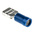 RS PRO Blue Insulated Female Spade Connector, Receptacle, 6.3 x 0.8mm Tab Size, 1.5mm² to 2.5mm²