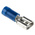 RS PRO Blue Insulated Female Spade Connector, Receptacle, 6.3 x 0.8mm Tab Size, 1.5mm² to 2.5mm²