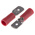 RS PRO Red Insulated Male Spade Connector, Tab, 6.35 x 0.8mm Tab Size, 0.5mm² to 1.5mm²