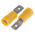 RS PRO Yellow Insulated Male Spade Connector, Tab, 6.35 x 0.8mm Tab Size, 4mm² to 6mm²