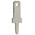 RS PRO Uninsulated Male Spade Connector, PCB Tab, 2.8 x 0.8mm Tab Size