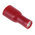 RS PRO Red Insulated Female Spade Connector, Double Crimp, 4.8 x 0.8mm Tab Size, 0.5mm² to 1.5mm²