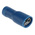 RS PRO Blue Insulated Female Spade Connector, Double Crimp, 4.8 x 0.8mm Tab Size, 1.5mm² to 2.5mm²