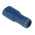 RS PRO Blue Insulated Female Spade Connector, Double Crimp, 4.8 x 0.8mm Tab Size, 1.5mm² to 2.5mm²