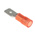 RS PRO Red Insulated Male Spade Connector, 0.8 x 6.35mm Tab Size, 0.5mm² to 1.5mm²