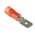 RS PRO Red Insulated Male Spade Connector, 0.8 x 6.35mm Tab Size, 0.5mm² to 1.5mm²