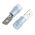 RS PRO Blue Insulated Male Spade Connector, Tab, 0.8 x 6.35mm Tab Size, 1.5mm² to 2.5mm²