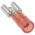 RS PRO Red Insulated Female Spade Connector, Receptacle, 6.35 x 0.8mm Tab Size, 0.5mm² to 1.5mm²