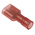 RS PRO Red Insulated Female Spade Connector, Double Crimp, 6.35 x 0.8mm Tab Size, 0.5mm² to 1.5mm²