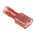 RS PRO Red Insulated Female Spade Connector, Double Crimp, 6.35 x 0.8mm Tab Size, 0.5mm² to 1.5mm²