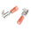 RS PRO Red Insulated Crimp Piggyback Terminal, 6.35 x 0.8mm Tab Size, 0.5mm² to 1.5mm²