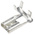 RS PRO Grey Uninsulated Female Spade Connector, Flag Terminal, 6.35 x 0.8mm Tab Size, 1.5mm² to 2.5mm²