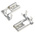 RS PRO Grey Uninsulated Female Spade Connector, Flag Terminal, 6.35 x 0.8mm Tab Size, 1.5mm² to 2.5mm²