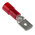 RS PRO Red Insulated Male Spade Connector, Tab, 0.8 x 6.35mm Tab Size, 0.5mm² to 1.5mm²