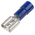 RS PRO Blue Insulated Female Spade Connector, Receptacle, 6.35 x 0.8mm Tab Size, 1.5mm² to 2.5mm²