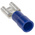 RS PRO Blue Insulated Female Spade Connector, Receptacle, 6.35 x 0.8mm Tab Size, 1.5mm² to 2.5mm²