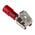 RS PRO Red Insulated Female Spade Connector, Piggyback Terminal, 6.35 x 0.8mm Tab Size, 0.5mm² to 1.5mm²