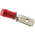 TE Connectivity PIDG FASTON .250 Red Insulated Male Spade Connector, Tab, 5.14mm² Tab Size, 0.5mm² to 1mm²