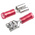 TE Connectivity PIDG FASTON .250 Red Insulated Female Spade Connector, Receptacle, 6.35 x 0.81mm Tab Size, 0.3mm² to