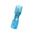 RS PRO Blue Insulated Female Spade Connector, Receptacle, 0.8 x 6.35mm Tab Size, 1.5mm² to 2.5mm²