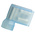 RS PRO Blue Insulated Female Spade Connector, Flag Terminal, 6.35 x 0.8mm Tab Size, 1.5mm² to 2.5mm²