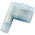 RS PRO Blue Insulated Female Spade Connector, Flag Terminal, 6.35 x 0.8mm Tab Size, 1.5mm² to 2.5mm²