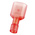 RS PRO Red Insulated Male Spade Connector, Tab, 0.8 x 6.35mm Tab Size, 0.5mm² to 1.5mm²