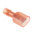 RS PRO Red Insulated Male Spade Connector, Tab, 0.8 x 6.35mm Tab Size, 0.5mm² to 1.5mm²